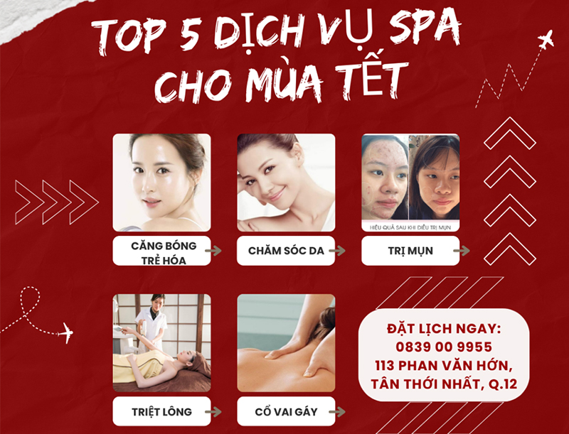 top 5 dv spa cho mùa tết